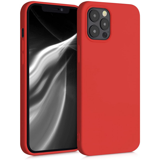 KW iPhone 12 Pro Max Θήκη Σιλικόνης Rubberized TPU - Red - 52714.09