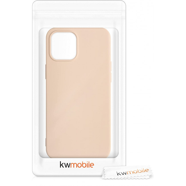 KW iPhone 12 Pro Max Θήκη Σιλικόνης Rubberized TPU - Mother of Pearl - 52714.154