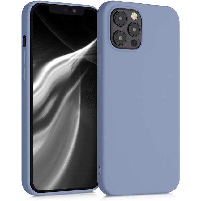 KW iPhone 12 Pro Max Θήκη Σιλικόνης Rubberized TPU - Light Blue Matt - 52714.58