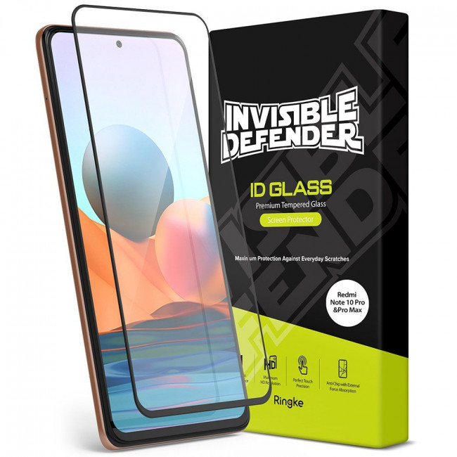 Ringke Xiaomi Redmi Note 10 Pro Αντιχαρακτικό Γυαλί Οθόνης - Black