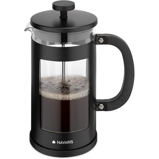 Navaris French Press Coffee Maker Γαλλική Καφετιέρα - Black - 46547.02.3