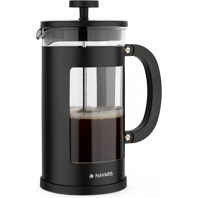 Navaris French Press Coffee Maker Γαλλική Καφετιέρα - Black - 46547.02.3