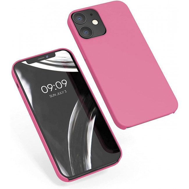 KW iPhone 12 / iPhone 12 Pro Θήκη Σιλικόνης Rubber TPU - Bubblegum Pink - 52641.212