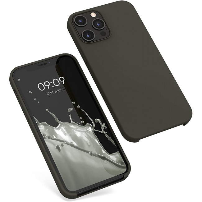 KW iPhone 12 Pro Max Θήκη Σιλικόνης Rubber TPU - Olive Green - 52644.107