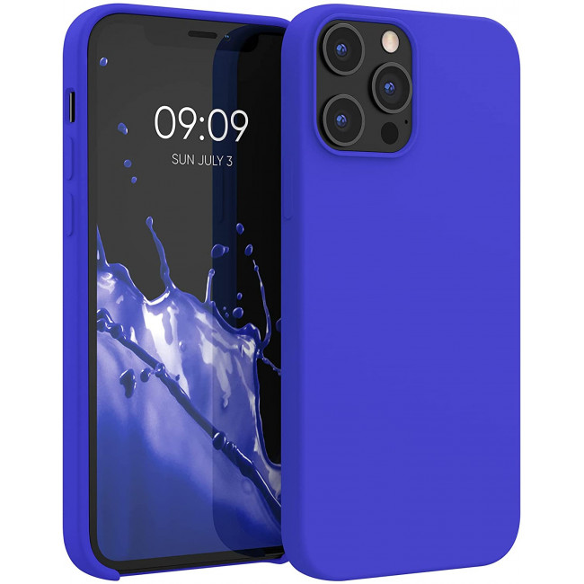 KW iPhone 12 Pro Max Θήκη Σιλικόνης Rubber TPU - Royal Blue - 52644.134