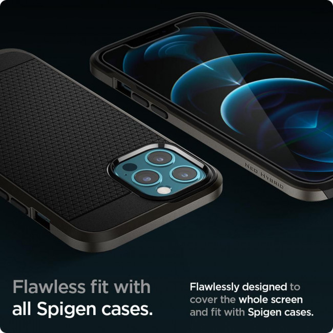 Spigen iPhone 12 Pro Max Glas.TR EZ Fit 0.2mm 2.5D 9H Tempered Glass Αντιχαρακτικό Γυαλί Οθόνης - 2 Τεμάχια - Clear - AGL01791