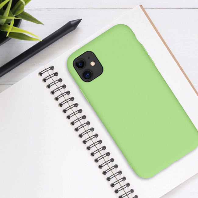 KW iPhone 11 Θήκη Σιλικόνης Rubberized TPU - Tomatillo - 50791.214