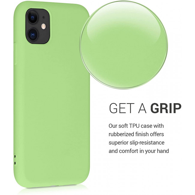 KW iPhone 11 Θήκη Σιλικόνης Rubberized TPU - Tomatillo - 50791.214