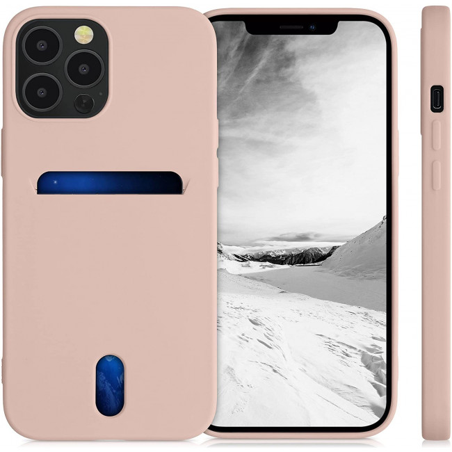 KW iPhone 12 Pro Max Θήκη Σιλικόνης TPU - Dusty Pink - 54514.10