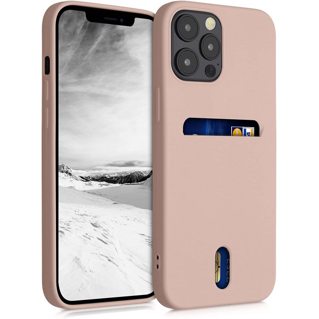 KW iPhone 12 Pro Max Θήκη Σιλικόνης TPU - Dusty Pink - 54514.10