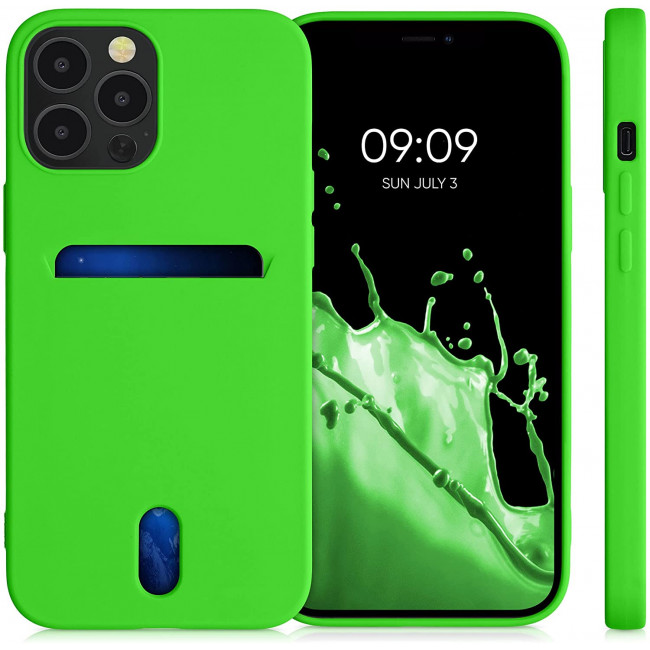 KW iPhone 12 Pro Max Θήκη Σιλικόνης TPU - Lime Green - 54514.159