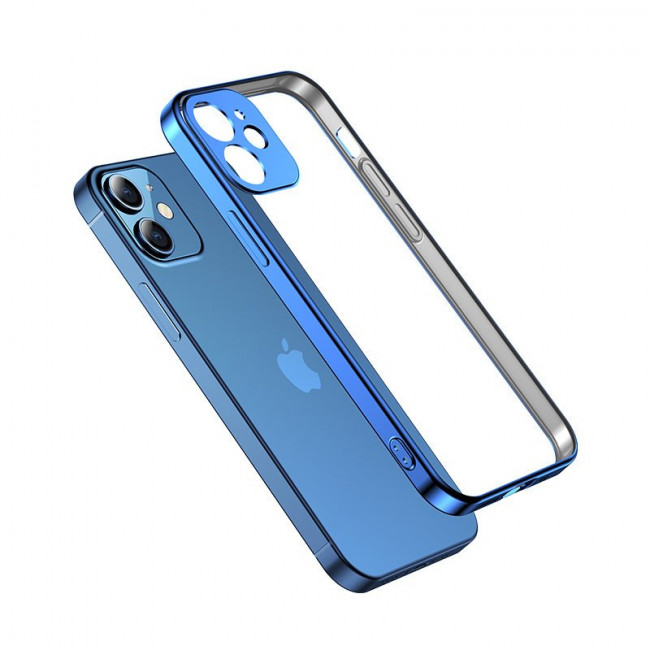 Joyroom iPhone 12 Pro Max Beauty Series TPU Case Λεπτή Θήκη Σιλικόνης - Διάφανη / Blue