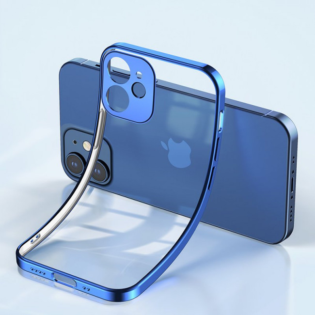 Joyroom iPhone 12 Pro Max Beauty Series TPU Case Λεπτή Θήκη Σιλικόνης - Διάφανη / Blue