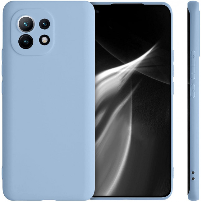 KW Xiaomi Mi 11 Θήκη Σιλικόνης TPU - Light Blue Matte - 54188.58