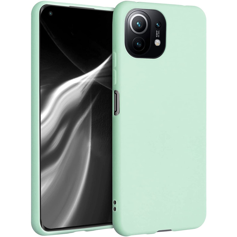 KW Xiaomi Mi 11 Lite / Mi 11 Lite 5G Θήκη Σιλικόνης TPU - Mint Green Matte - 54726.50