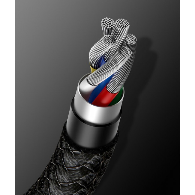 Baseus Tungsten Gold Series Cable Type-C 5A PD 100W - Καλώδιο Γρήγορης Φόρτισης Type-C to Type-C 2M - Black - CATWJ-A01