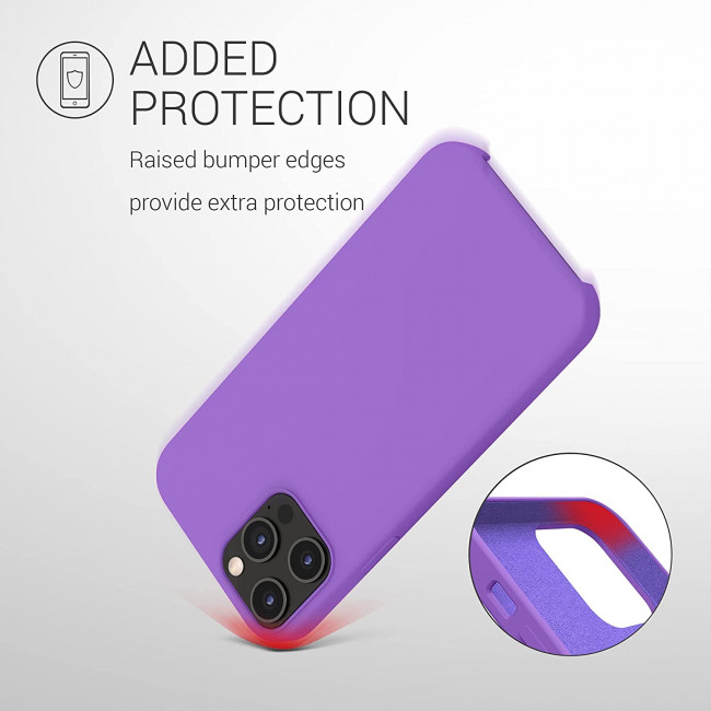 KW iPhone 12 Pro Max Θήκη Σιλικόνης Rubber TPU - Orchid Purple - 52644.221