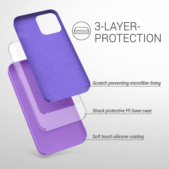 KW iPhone 12 Pro Max Θήκη Σιλικόνης Rubber TPU - Orchid Purple - 52644.221