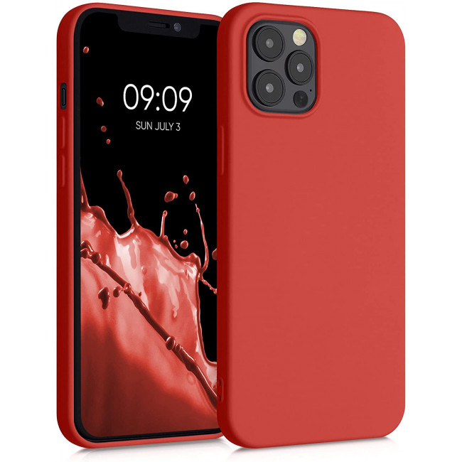 KW iPhone 12 Pro Max Θήκη Σιλικόνης Rubberized TPU - Tangerine Tango - 52714.218