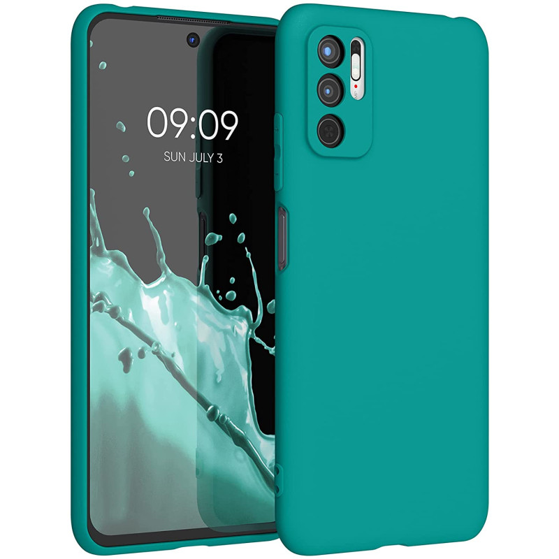 KW Xiaomi Redmi Note 10 5G Θήκη Σιλικόνης TPU - Matte Petrol - 54947.57