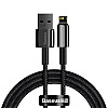 Baseus Tungsten Gold Cable Lightning 2.4A - Καλώδιο Δεδομένων και Φόρτισης Lightning 1M για iPhone - Black - CALWJ-01