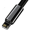 Baseus Tungsten Gold Cable Lightning 2.4A - Καλώδιο Δεδομένων και Φόρτισης Lightning 1M για iPhone - Black - CALWJ-01