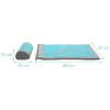 Navaris 2-in-1 Acupressure Mat and Pillow Set Σετ 2 σε 1 Χαλάκι και Μαξιλάρι Μασάζ - Grey / Blue - 43899.25