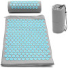 Navaris 2-in-1 Acupressure Mat and Pillow Set Σετ 2 σε 1 Χαλάκι και Μαξιλάρι Μασάζ - Grey / Blue - 43899.25