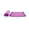 Navaris 2-in-1 Acupressure Mat and Pillow Set Σετ 2 σε 1 Χαλάκι και Μαξιλάρι Μασάζ - Purple - 43899.26.01