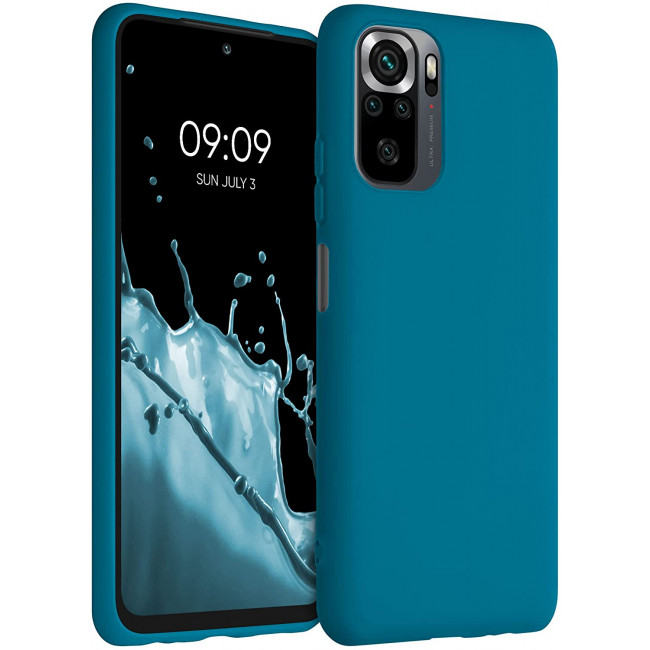 KW Xiaomi Redmi Note 10 / Note 10s / Poco M5s Θήκη Σιλικόνης TPU - Caribbean Blue - 54541.224