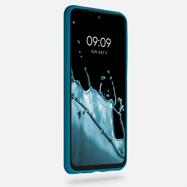 KW Xiaomi Redmi Note 10 / Note 10s / Poco M5s Θήκη Σιλικόνης TPU - Caribbean Blue - 54541.224