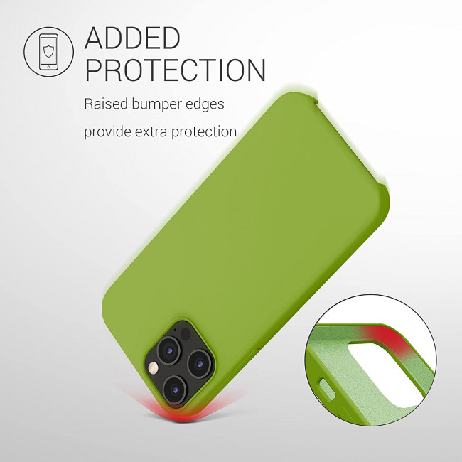 KW iPhone 12 Pro Max Θήκη Σιλικόνης Rubber TPU - Green Pepper - 52644.220