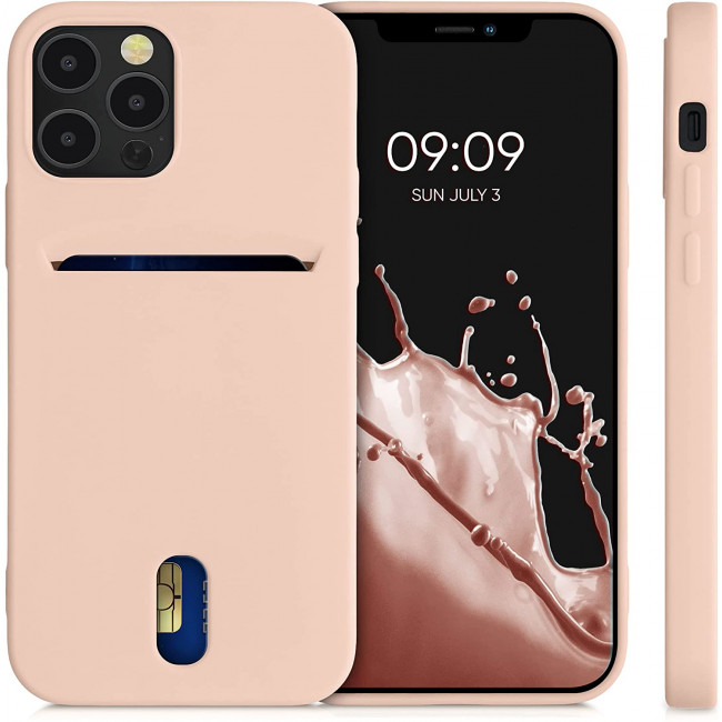 KW iPhone 12 / 12 Pro Θήκη Σιλικόνης TPU - Dusty Pink - 54513.10