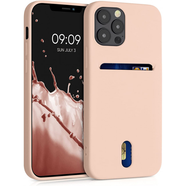 KW iPhone 12 / 12 Pro Θήκη Σιλικόνης TPU - Dusty Pink - 54513.10