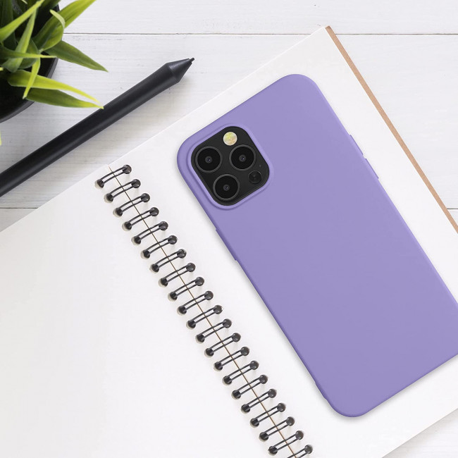 KW iPhone 12 Pro Max Θήκη Σιλικόνης Rubberized TPU - Violet Purple - 52714.222