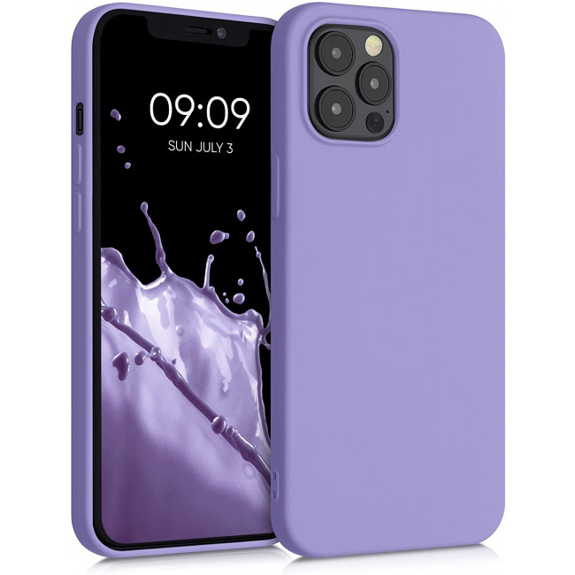 KW iPhone 12 Pro Max Θήκη Σιλικόνης Rubberized TPU - Violet Purple - 52714.222