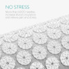 Navaris 2-in-1 Acupressure Mat and Pillow Set Σετ 2 σε 1 Χαλάκι και Μαξιλάρι Μασάζ - Grey / White - 43899.70