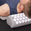 Navaris 2-in-1 Acupressure Mat and Pillow Set Σετ 2 σε 1 Χαλάκι και Μαξιλάρι Μασάζ - Grey / White - 43899.70