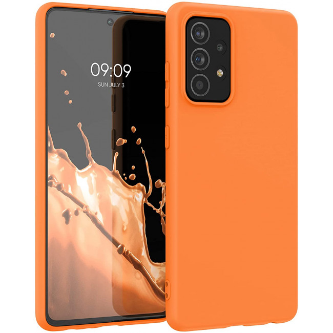 KW Samsung Galaxy A52 / A52 5G / A52s 5G Θήκη Σιλικόνης TPU - Cosmic Orange - 54346.150