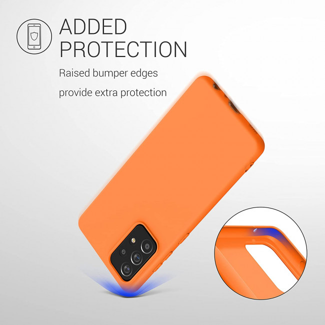 KW Samsung Galaxy A52 / A52 5G / A52s 5G Θήκη Σιλικόνης TPU - Cosmic Orange - 54346.150