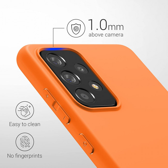 KW Samsung Galaxy A52 / A52 5G / A52s 5G Θήκη Σιλικόνης TPU - Cosmic Orange - 54346.150