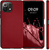 KW Xiaomi Mi 11 Lite / Mi 11 Lite 5G Θήκη Σιλικόνης TPU - Metallic Dark Red - 54727.36