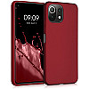 KW Xiaomi Mi 11 Lite / Mi 11 Lite 5G Θήκη Σιλικόνης TPU - Metallic Dark Red - 54727.36