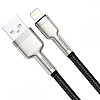 Baseus Cafule Metal Cable Lightning 2.4A - Καλώδιο Δεδομένων και Φόρτισης Lightning 0.25m - Black / Gold - CALJK-01