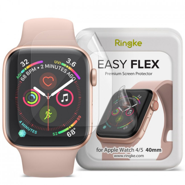 Ringke Προστασία Οθόνης Apple Watch 4 / 5 / 6 / SE / SE 2 Easy Flex 40mm - Προστατευτική Μεμβράνη Οθόνης - Clear