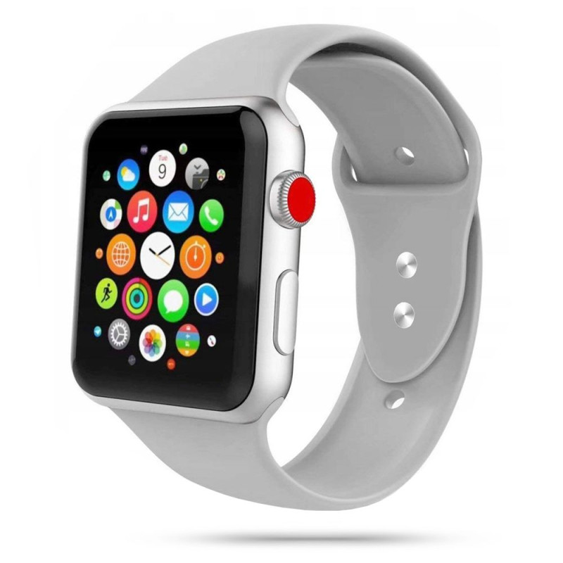 Tech-Protect Λουράκι Apple Watch 4 / 5 / 6 / 7 / 8 / 9 / SE / ULTRA 1 / ULTRA 2 - 42 / 44 / 45 / 49 mm IconBand Λαστιχένιο - Grey