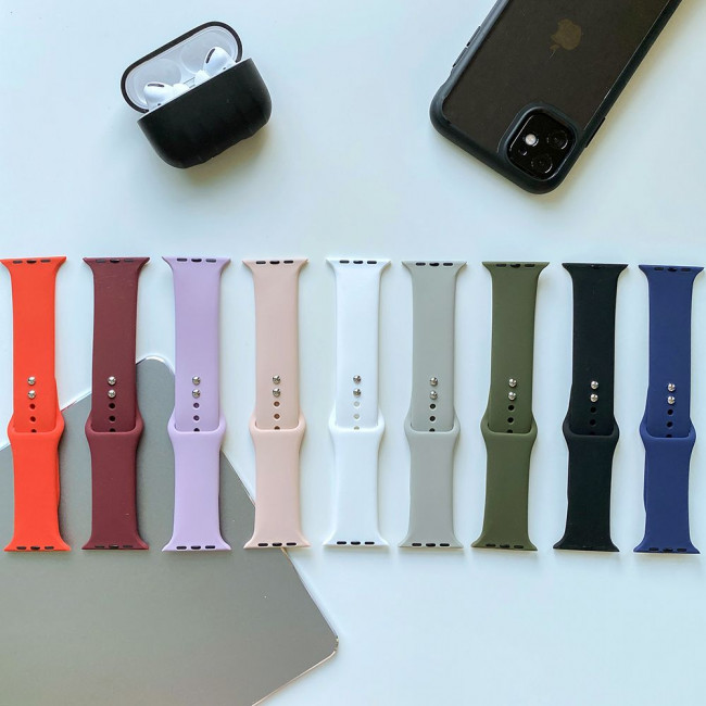 Tech-Protect Λουράκι Apple Watch 4 / 5 / 6 / 7 / 8 / 9 / SE / ULTRA 1 / ULTRA 2 - 42 / 44 / 45 / 49 mm IconBand Λαστιχένιο - White