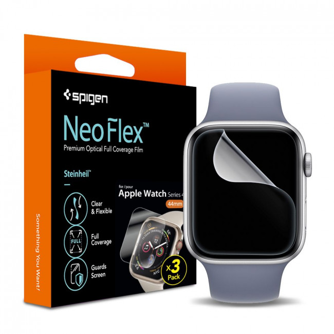 Spigen Προστασία Οθόνης Apple Watch 4 / 5 / 6 / SE / SE 2 Neo Flex HD 40mm - Προστατευτική Μεμβράνη Οθόνης - Clear