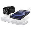 Spigen MagFit Duo Βάση Στήριξης για Φορτιστή MagSafe και Φορτιστή Apple Watch - White