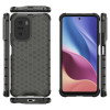 OEM Xiaomi Poco F3 / Mi 11i Honeycomb Σκληρή Θήκη με Πλαίσιο Σιλικόνης - Black